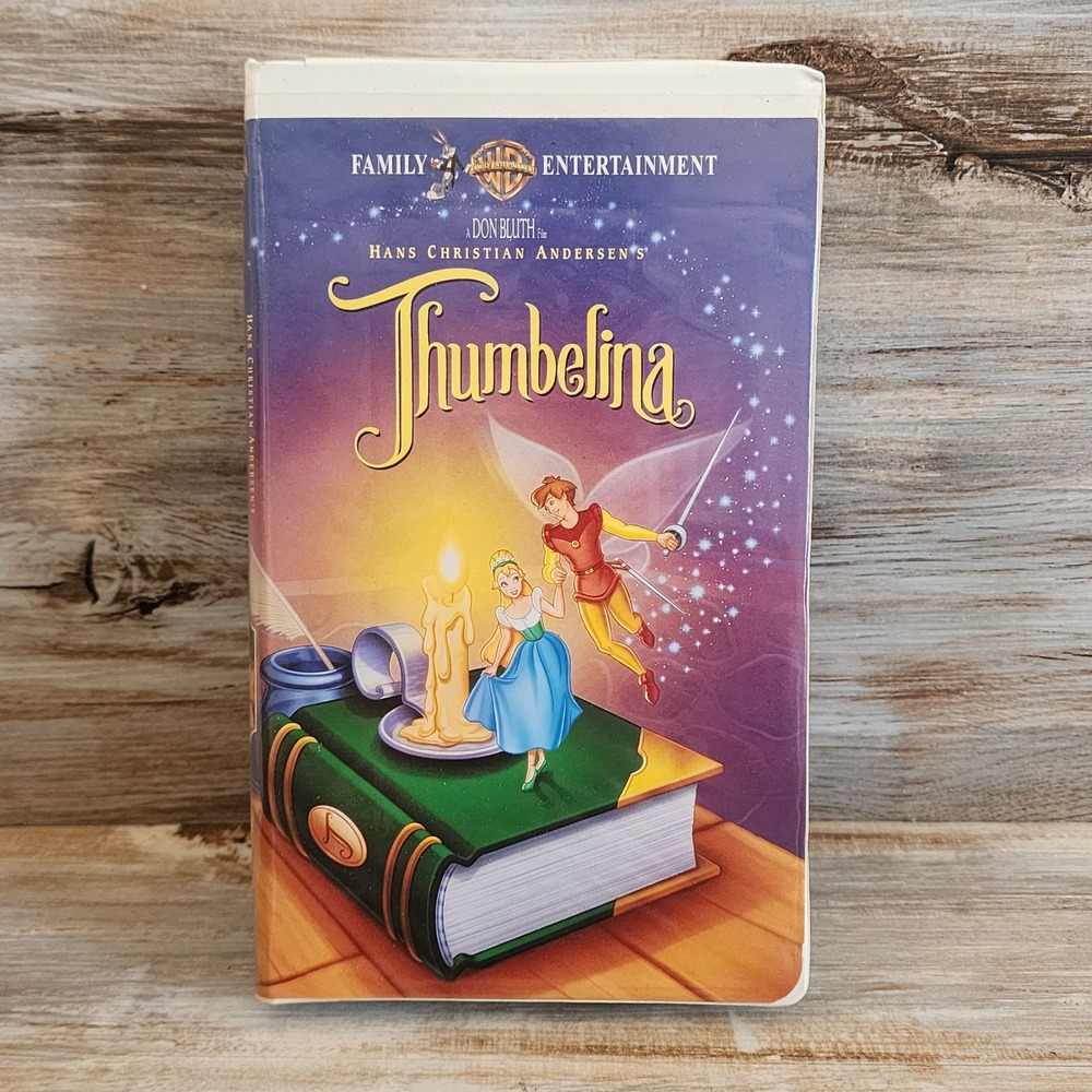 Thumbelina VHS 1994 Don Bluth Warner Home Video Clamshell Case Vintage Movie